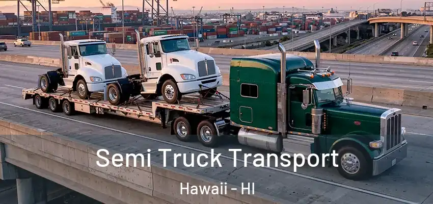 Semi Truck Transport Hawaii - HI